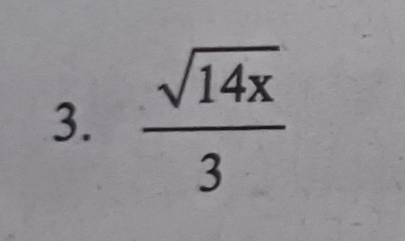  sqrt(14x)/3 