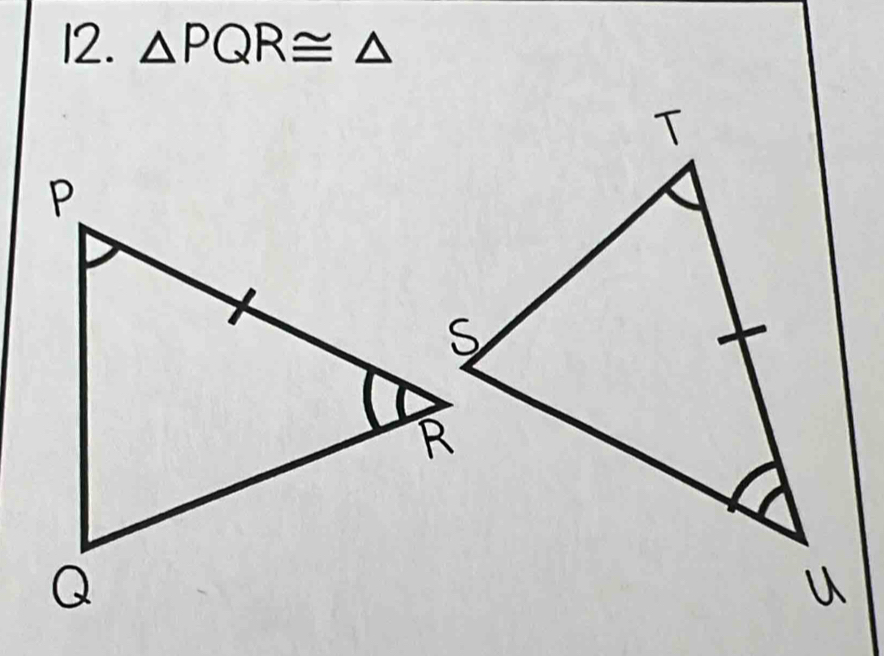 △ PQR≌ △