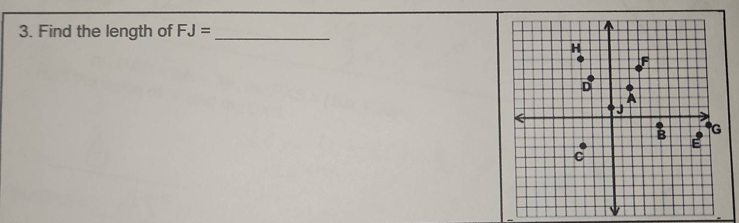 Find the length of FJ= _