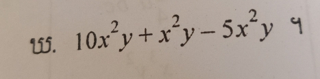 10x^2y+x^2y-5x^2y