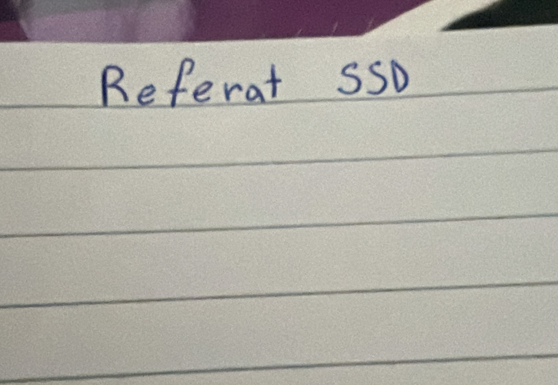 Referat SSD