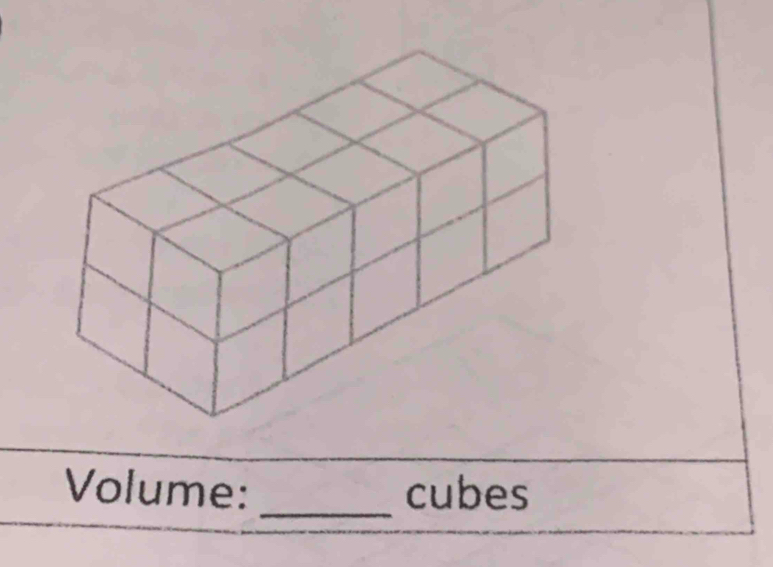 Volume: cubes