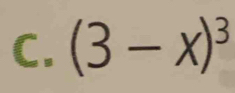 (3-x)^3