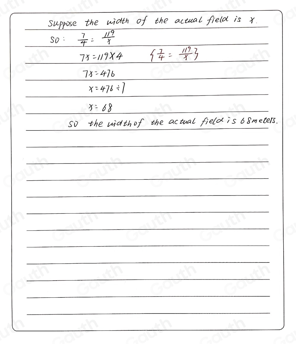 Solved: Hansen measured a city park and made a scale drawing. The scale ...