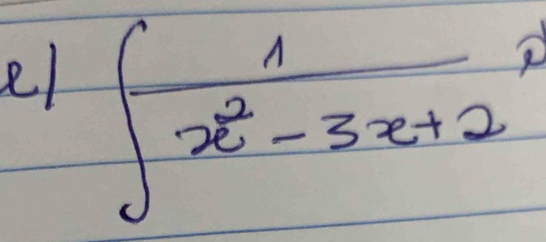 ∈t  1/x^2-3x+2 