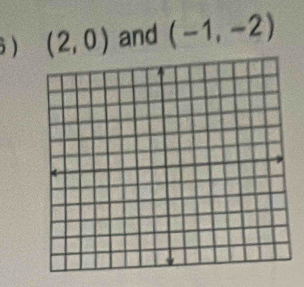  (2,0) and (-1,-2)