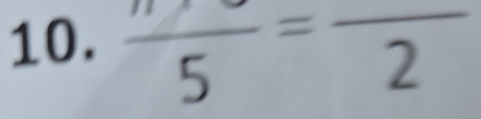  n/5 =frac 2