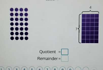 Quotient =□
Remainder =□
C