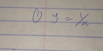 y=frac 1