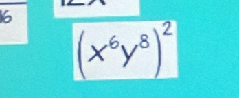 6
(x^6y^8)^2