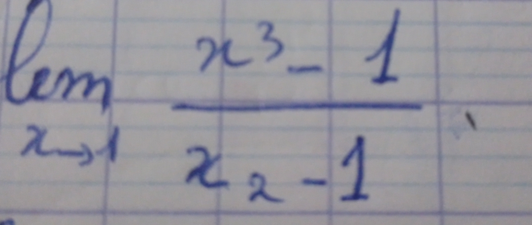 limlimits _xto 1frac x^3-1x_2-1