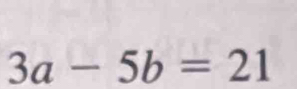 3a-5b=21