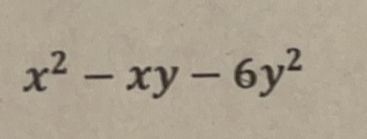 x^2-xy-6y^2