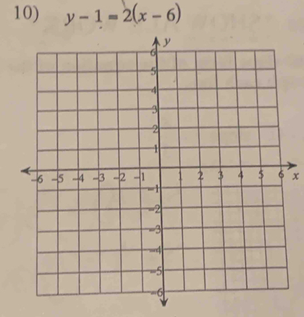 y-1=2(x-6)
x