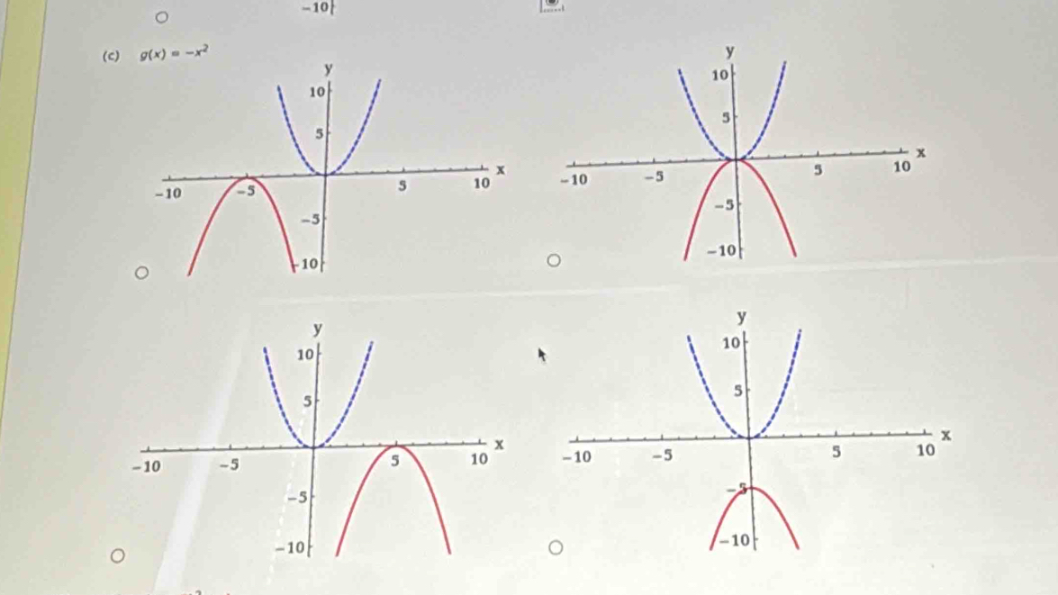 10 
(c) g(x)=-x^2