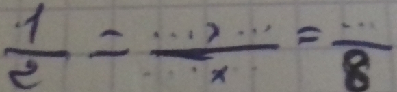  1/e =frac x= (..)/8 