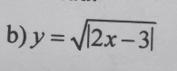 y=sqrt(|2x-3|)