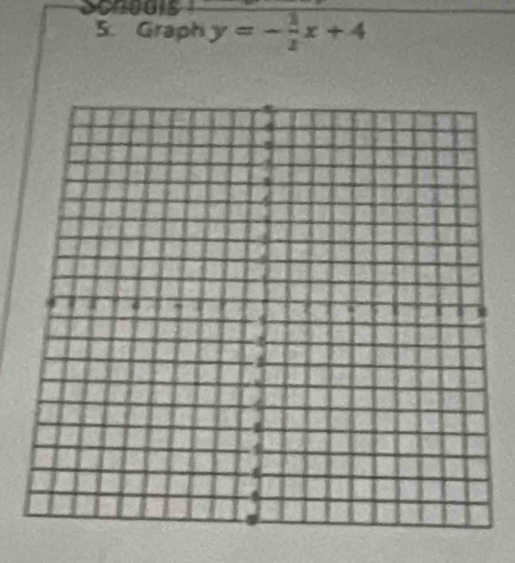 Graph y=- 1/2 x+4