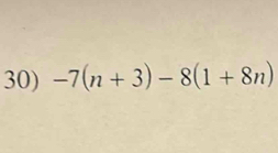 -7(n+3)-8(1+8n)