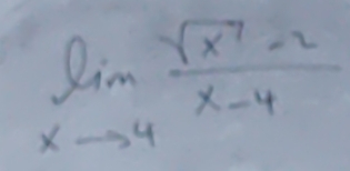 limlimits _xto 4 (sqrt(x^7)-2)/x-4 