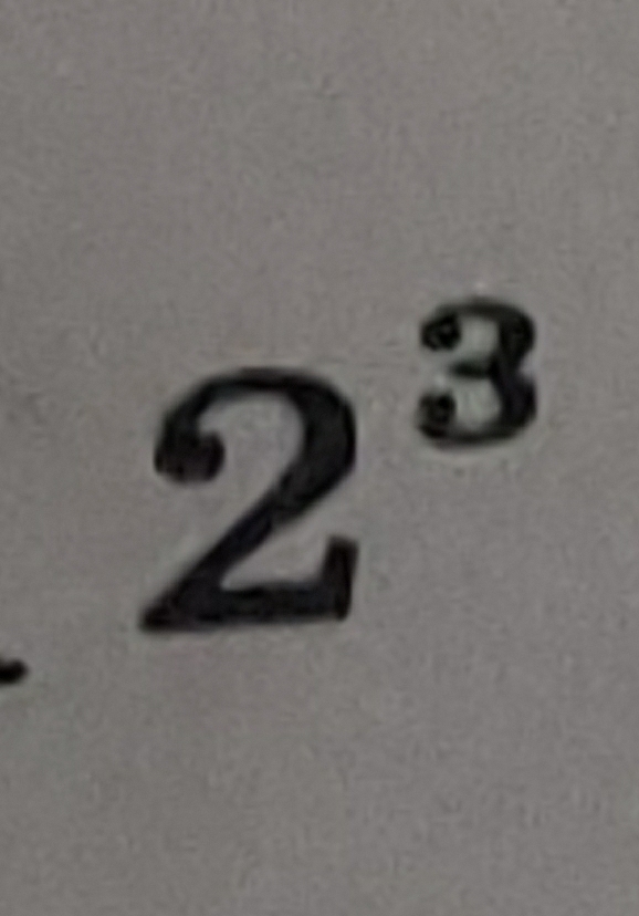 2^3