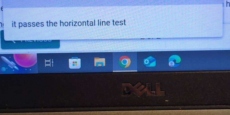 h
it passes the horizontal line test