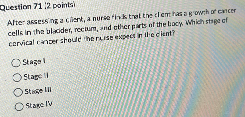 Solved: After assessing a client, a nurse finds that the client has a ...