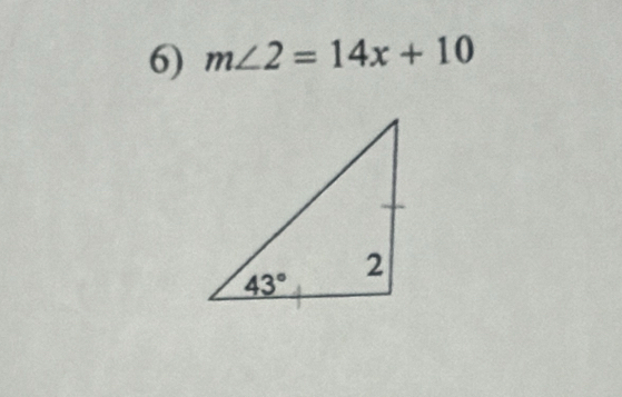 m∠ 2=14x+10