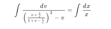 ∈t frac dv(frac v+ 2/r 1+v- 1/s )^2-v=∈t  dx/x 