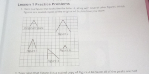 Solved: Lesson 1 Practice Problems 1. Here is a figure that looks like ...