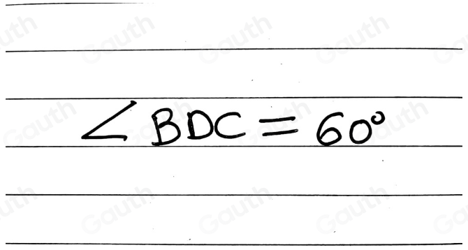 Solved: Quadrilateral ABCD is a rhombus. If m∠ ABD=60° , find m∠ BDC. m ...