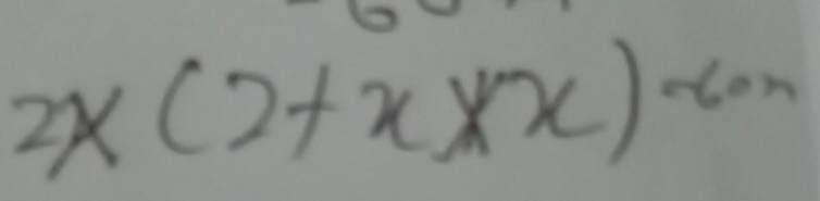 2* (2+x* x)=60.60