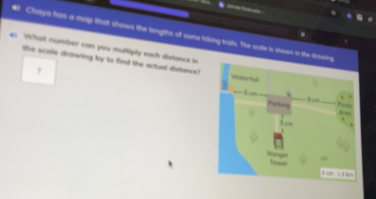 Solved: Chaya has a map that shows the lengths of some hiking trails ...