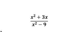  (x^2+3x)/x^2-9 