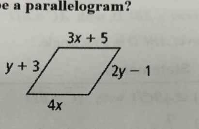 a parallelogram?