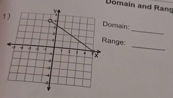 Domain and Rang 
1 
_ 
omain: 
_ 
Range: