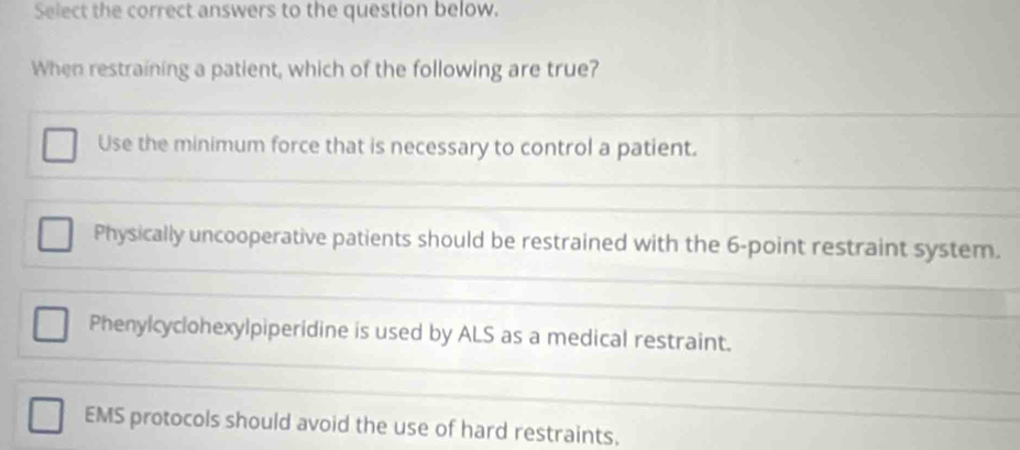Solved: Select the correct answers to the question below. When ...