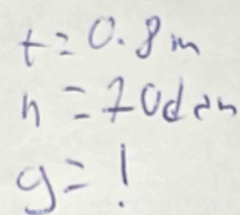 t=0.8m
n=70den
y= 1