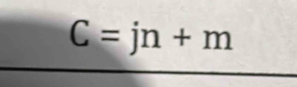 C=jn+m