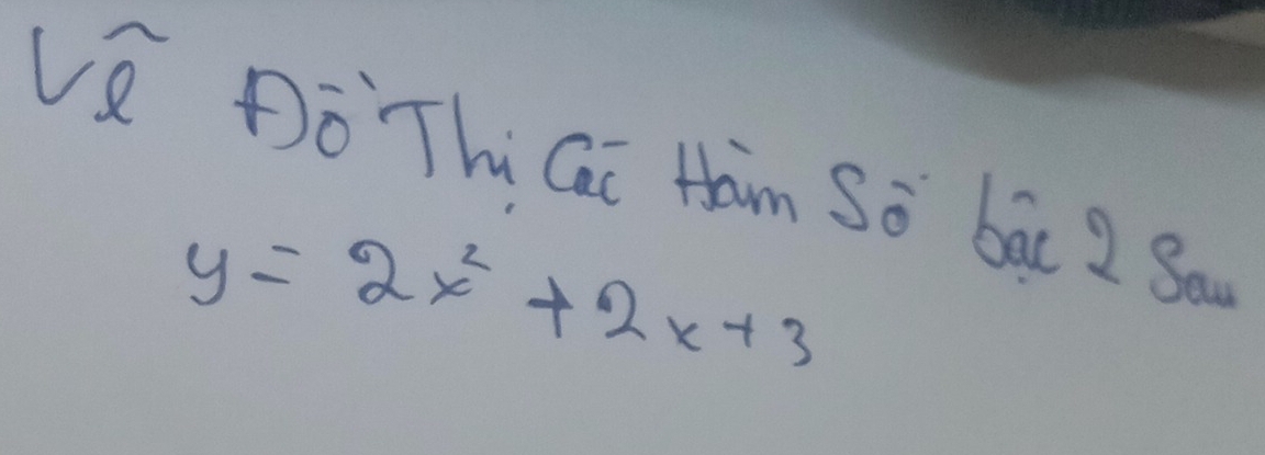 Ve Do Thi Ci Ham So bac 2 Sa
y=2x^2+2x+3