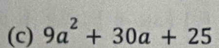 9a^2+30a+25