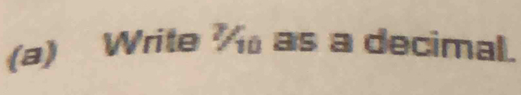 Write as a decimal.