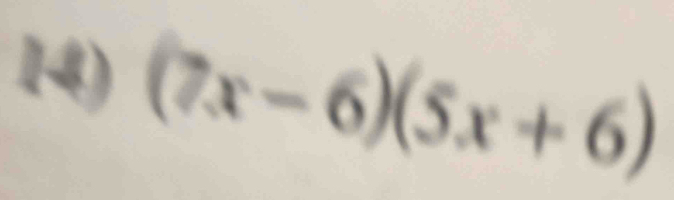 (7x-6)(5x+6)