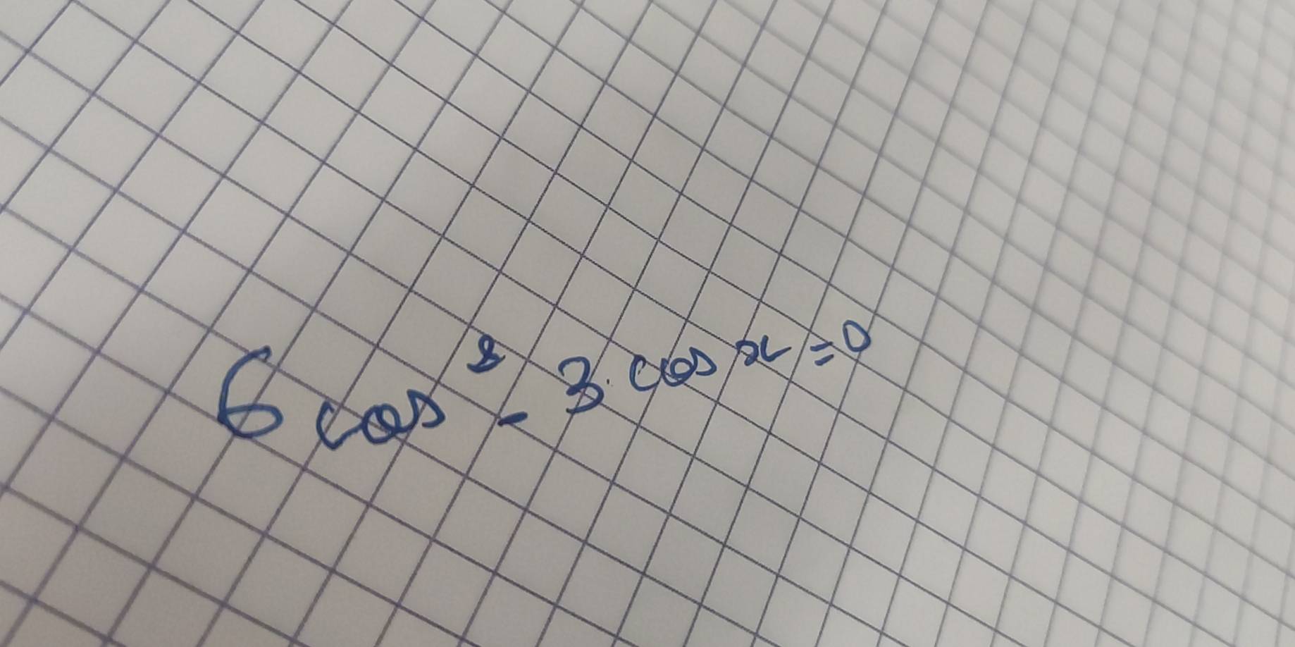 6cos^2x-3cos x=0