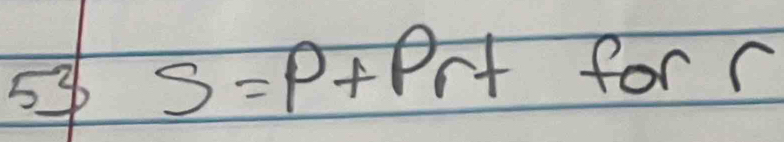 53 S=P+Pr+ for C