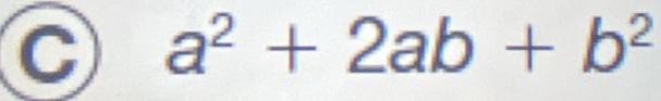 a^2+2ab+b^2