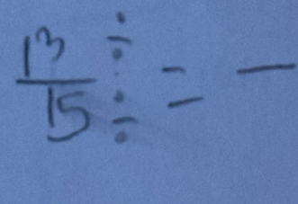 frac 1315/ = =frac 12=frac 17^2 _