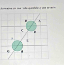 formados por dos rectas paralelas y una secante