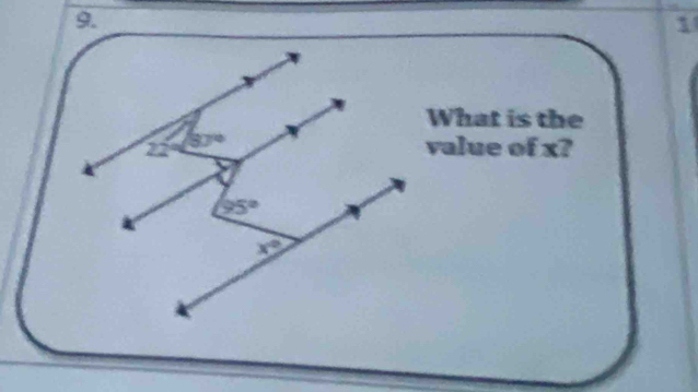 What is the
value of x?