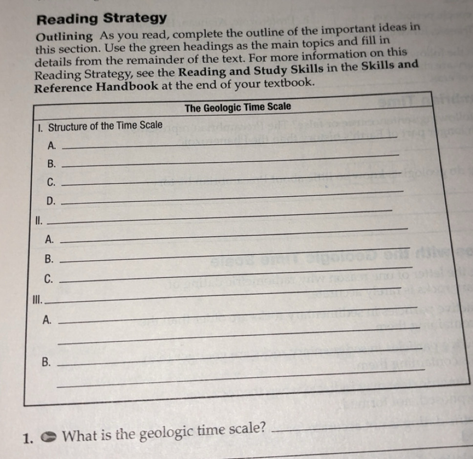 Solved: Reading Strategy Outlining As you read, complete the outline of ...